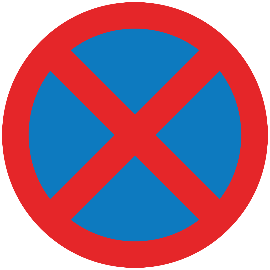 No stopping on side of road where sign is displayed